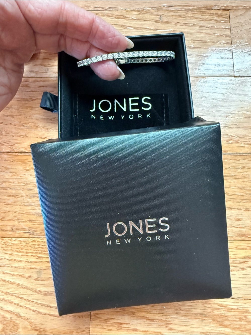 Jones Of New York Cubic Zirconia
Tennis Bracelet New In Box  - Silver